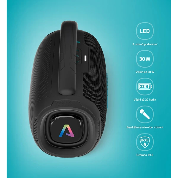 LAMAX PartyGo1 Mini bezdrôtový reproduktor čierny - Reproduktory - Obrázok PGSL000K01