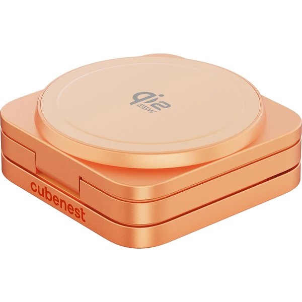 Cubenest SQ312 Ultra Qi2.2 (MagSafe) 3v1 nabíjačka (35W) oranžová (Limited Edition) - Nabíjačky - Obrázok PH9L000K01