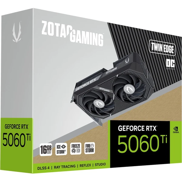 ZOTAC NVIDIA GeForce RTX 5060 Ti Twin Edge OC - Grafické karty - Obrázok PILI000K01
