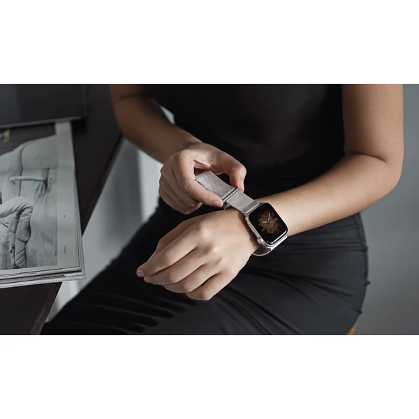 UNIQ Dante oceľový remienok Apple Watch 42/41/40/38mm Rose ružovo zlatý - Remienky - Obrázok PIZ4000301