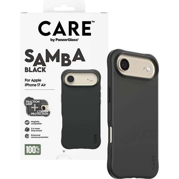 PanzerGlass® CARE Samba kryt s MagSafe Apple iPhone Air Black - Puzdra - Obrázok PKDH000K01