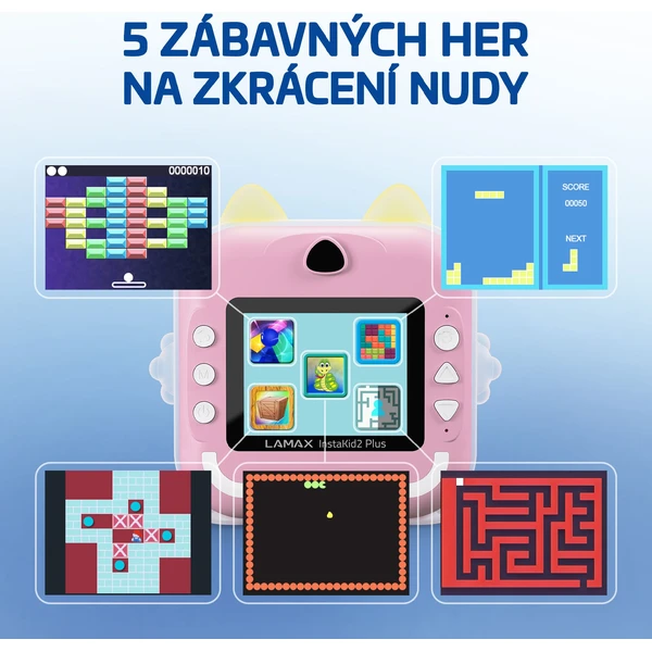 LAMAX InstaKid2 Plus detský fotoaparát ružový - Fotoaparáty - Obrázok PKSL000K01