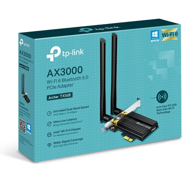 TP-LINK Archer TX50E - Sieťové karty - Obrázok PKW0100501