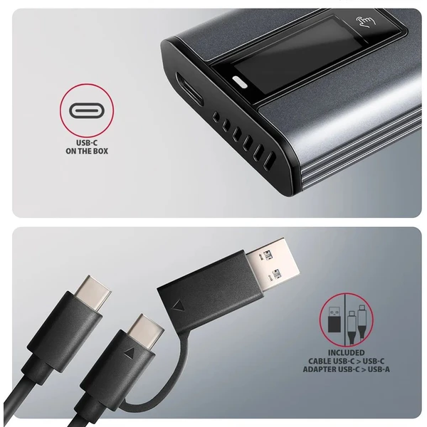 AXAGON EEM2-SD2 USB-C externý box - Externé boxy - Obrázok PL9M000K01