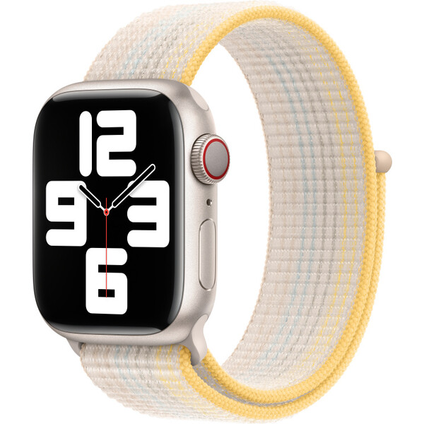 Apple Watch 41/40/38mm hviezdne biely prevliekací športový remienok