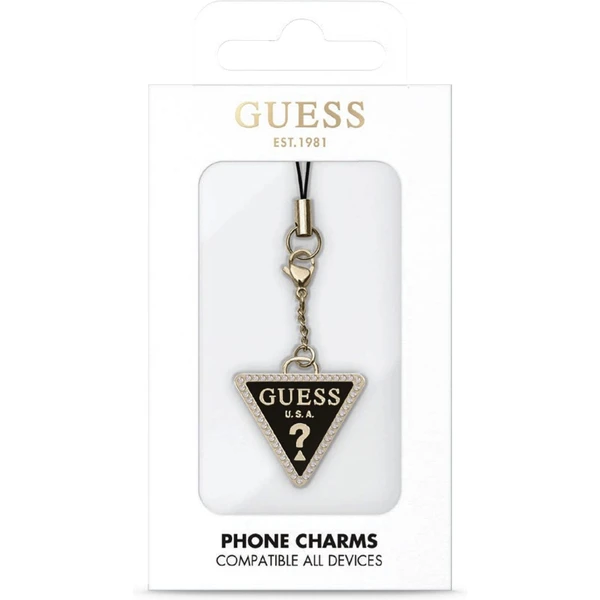 Guess Strass Triangle Metal Logo prívesok - Prívesky a náhrdelníky - Obrázok PNBR100501