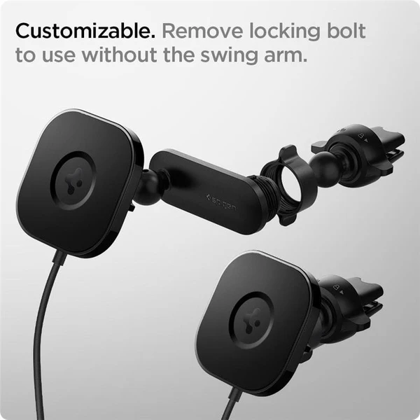Spigen OneTap MagSafe Car Mount (ITS12W) držiak do auta čierny - Držiaky - Obrázok PNK0000N01