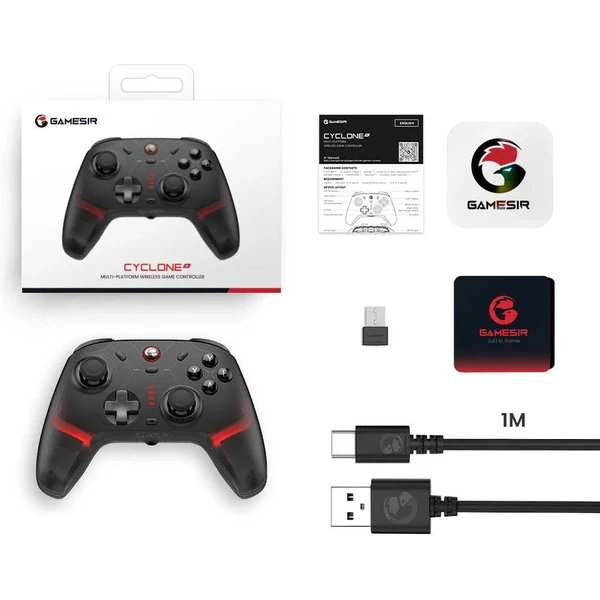 GameSir Cyclone 2 multiplatformný herný ovládač čierny (PC/NSW/NSW2/mobile) - Herné ovládače - Obrázok PNUD000K01