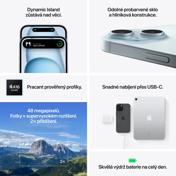 Apple iPhone 15 Plus 256GB čierny - Mobilné telefóny - Obrázok PO39000601