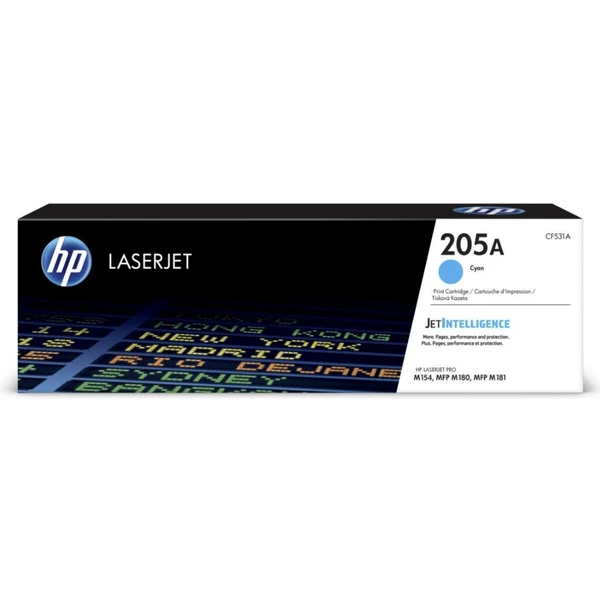 HP CF531A č. 205 Azúrová originálna - Tonery - Hlavný obrázok