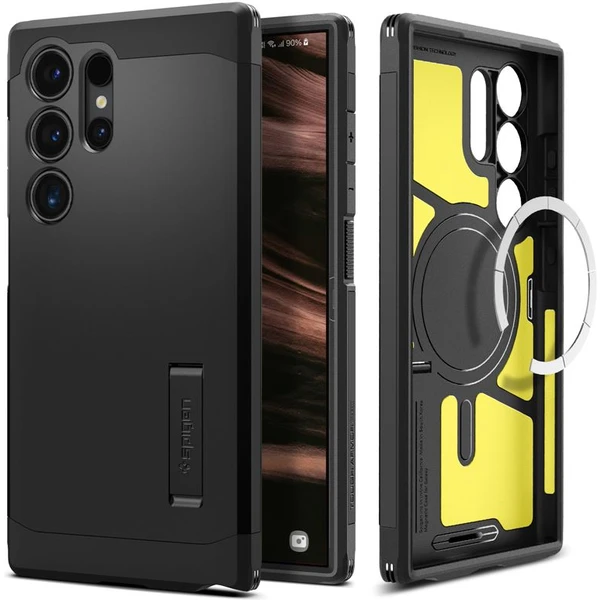 Spigen Tough Armor MagFit kryt Samsung Galaxy S24 Ultra čierny - Puzdra - Obrázok PP91000P01