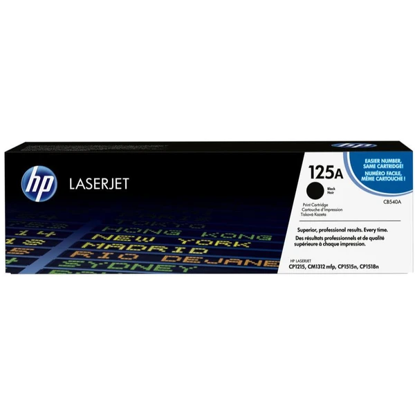 HP CB540A č. 125 Čierna originálna - Tonery - Hlavný obrázok