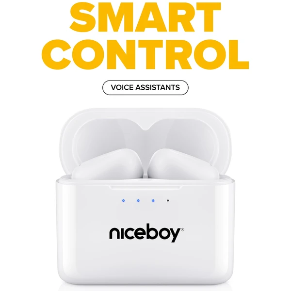 Niceboy HIVE Podsie 4 bezdrôtové slúchadlá biela - Slúchadlá - Obrázok PPUE000L01
