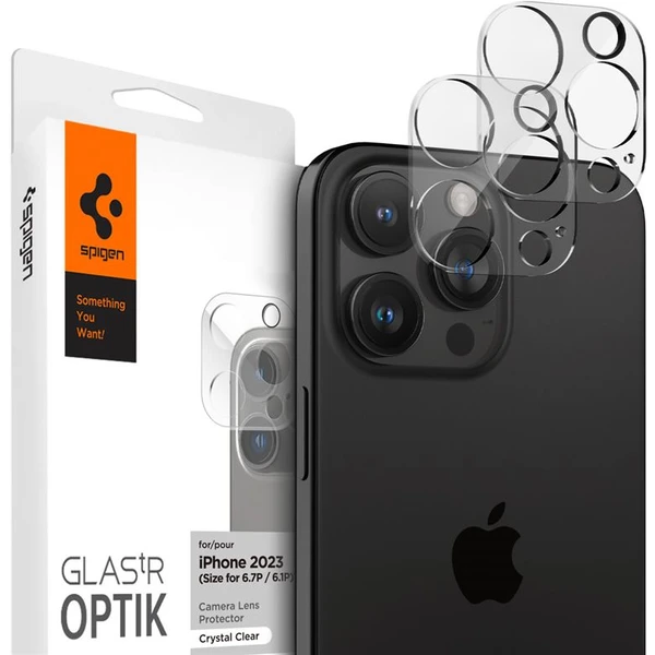Spigen Glass tR Optik 2 Pack skla iPhone 16 Pro/16 Pro Max/15 Pro/15 Pro Max/14 Pro/14 Pro Max - Ochranné fólie a sklo - Hlavný obrázok