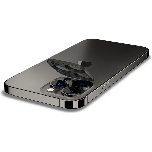 Spigen tR Optik 2 Pack tvrdené sklo na fotoaparát iPhone 13 Pro/13 Pro Max čierne - Ochranné fólie a sklo - Obrázok PQEZ600301