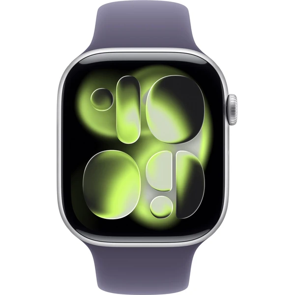 Apple Watch Series 11 (46mm) Strieborný hliník s hmlovo fialovým športovým remienkom S/M - Inteligentné hodinky - Obrázok PQNH000K01