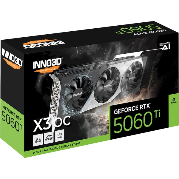 INNO3D NVIDIA GeForce RTX 5060 Ti X3 OC 8GB GDDR7 - Grafické karty - Obrázok PQWH000K01