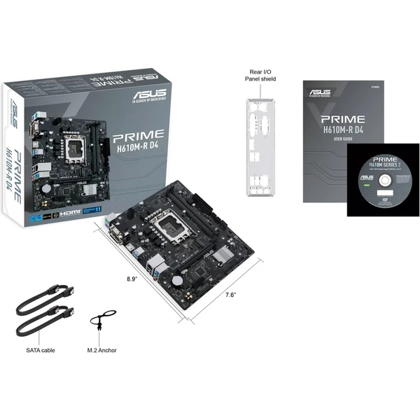 ASUS PRIME H610-R D4-SI (DDR4) Intel H610 - Základné dosky - Obrázok PR32000701