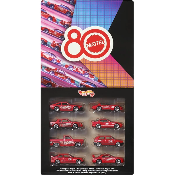 Mattel Hot Wheels 80th anniversary - sada angličákov (8ks) (Silver series) - Hračky - Obrázok PRDH000K01