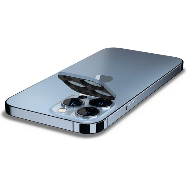 Spigen tR Optik 2 Pack tvrdené sklo na fotoaparát iPhone 13 Pro/13 Pro Max modré - Ochranné fólie a sklo - Obrázok PREZ600301