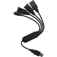 PremiumCord USB 2.0 Hub 4-portový kábel čierny - USB huby