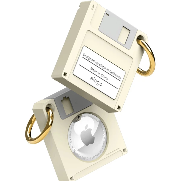 ELAGO puzdro na floppy disk pre Apple AirTag béžové - Puzdra - Hlavný obrázok