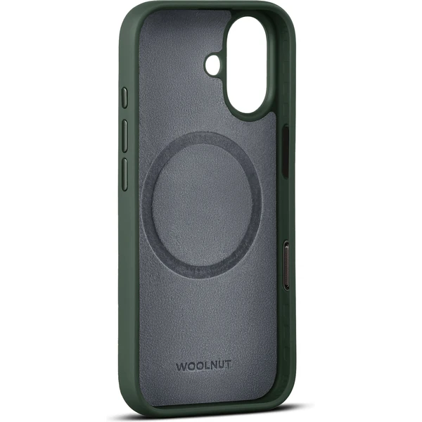 Woolnut MagSafe kožený kryt iPhone 17 tmavo zelený - Puzdra - Obrázok PTLH000K01