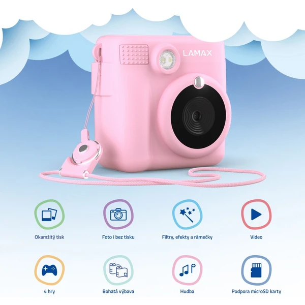 LAMAX InstaKid1 Pink - Fotoaparáty - Obrázok PUO0000L01
