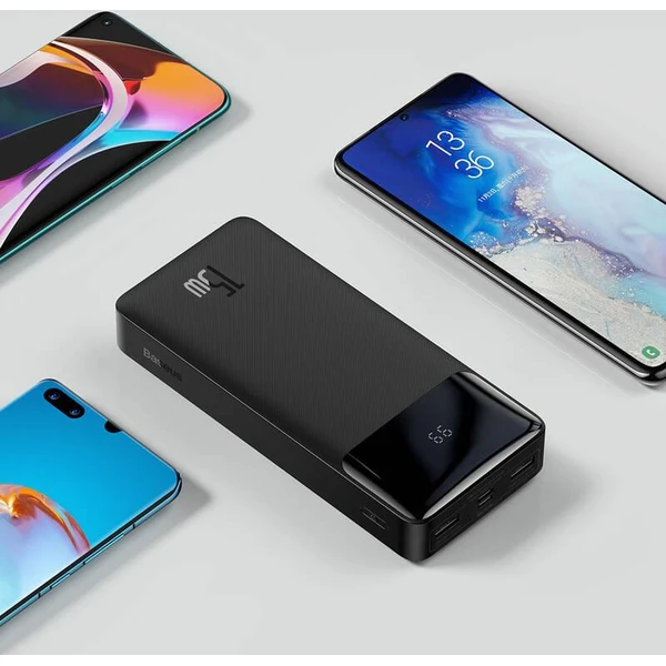 Baseus Bipow powerbanka 20000mAh čierna - Powerbanky - Obrázok PUTL000K01
