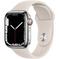 Apple Watch Series 7 Cellular 41mm oceľ - Inteligentné hodinky