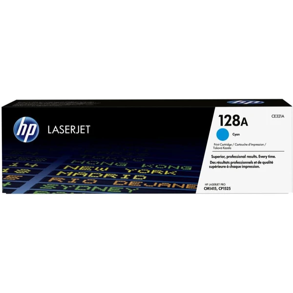 HP CE321A č. 128 Azúrová originálna - Tonery - Hlavný obrázok