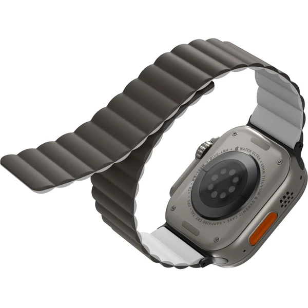 UNIQ Revix obojstranný remienok pre Apple Watch 49/46/45/44/42mm Chalk (sivý/biely) - Remienky - Obrázok PVQ1000601