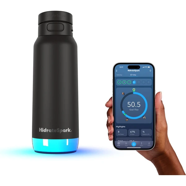 HidrateSpark PRO 2 múdra fľaša, 950 ml čierna - Inteligentné fľaše - Obrázok PW2H000K01