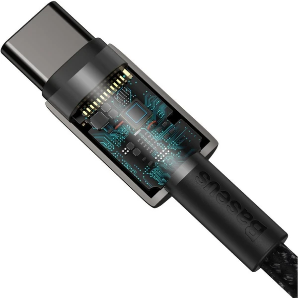 Baseus Tungsten Gold USB-C/USB-C napájací kábel 100W 2m čierny - Káble a redukcie - Obrázok PWKGF00101