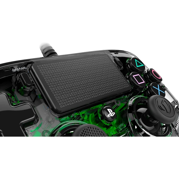 Nacon Gamepad Compact Controller Clear Green (PS4) - Herné ovládače - Obrázok PWOH100201