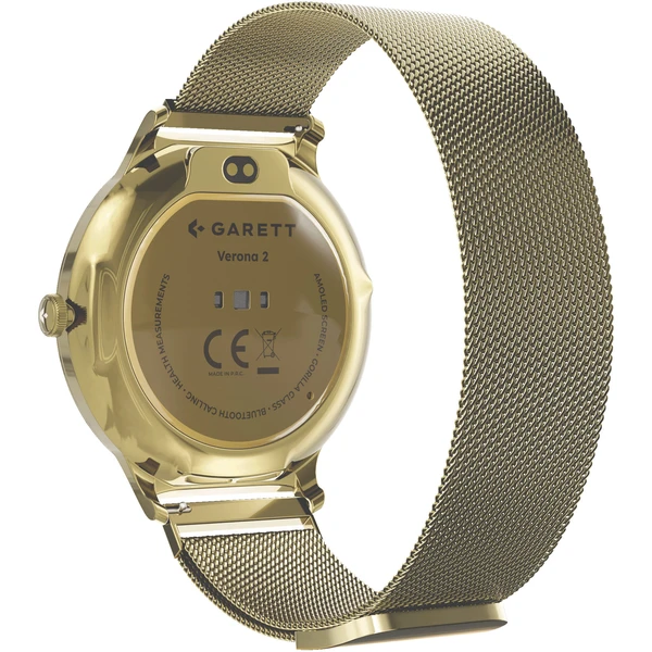Garett Smartwatch Verona 2 Mesh steel, zlatá - Inteligentné hodinky - Obrázok PX2J000K01