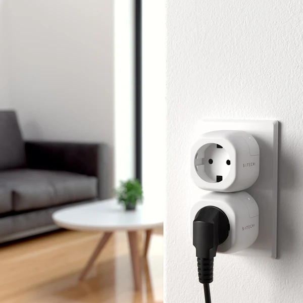 Satechi Homekit Smart Outlet múdra zásuvka (EU) biela  - Inteligentné zásuvky - Obrázok PXBT000501