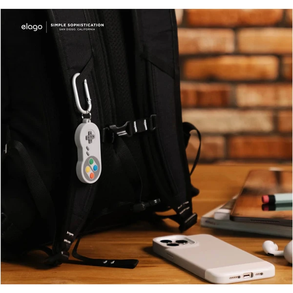 ELAGO W5 GamePad puzdro pre Apple AirTag šedé - Puzdra - Obrázok PXEM100501