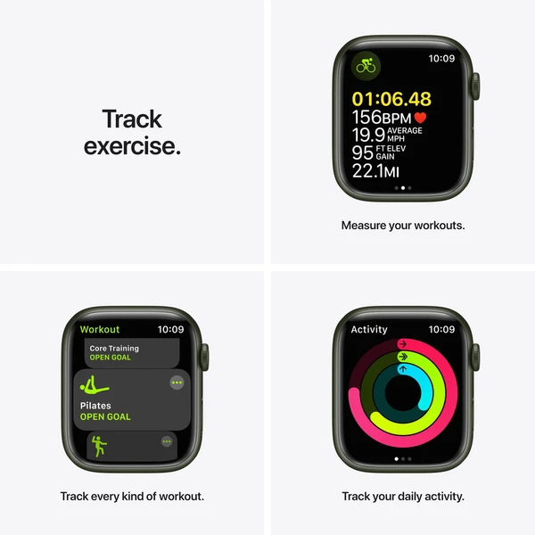 Apple Watch Series 7 Cellular 45mm hliník (Kategória C) - Inteligentné hodinky - Obrázok PYZZ000501