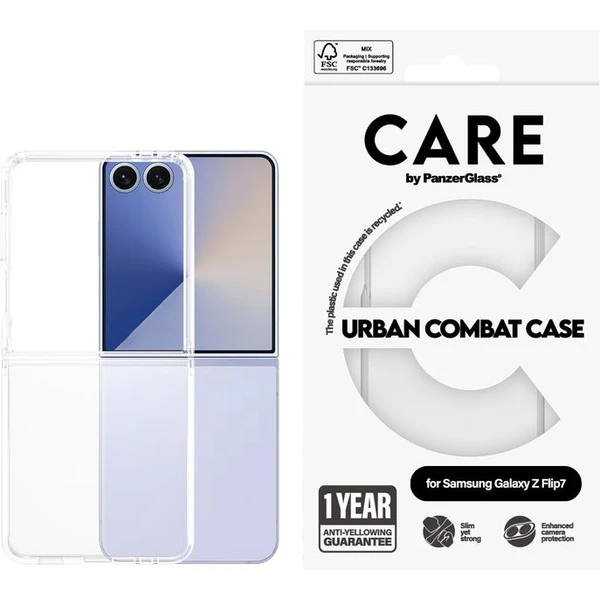 PanzerGlass® CARE Urban kryt Samsung Galaxy Z Flip7 číry - Puzdra - Obrázok PZQE000K01