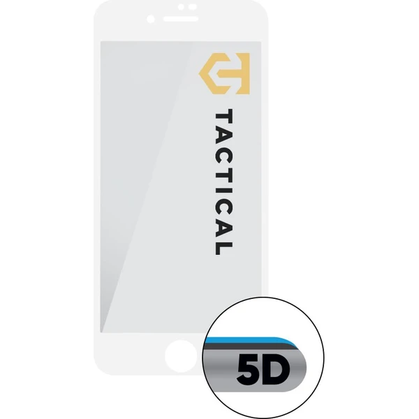 Tactical Glass Shield 5D sklo pre iPhone 7/8/SE (20/22) biele - Ochranné fólie a sklo - Obrázok Q0MO100501