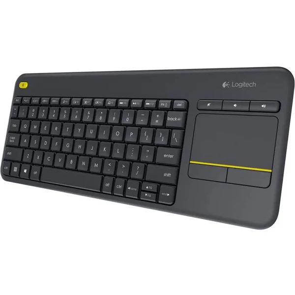 Logitech Wireless Keyboard K400 Plus bezdrôtová klávesnica CZ/SK čierna - Klávesnice - Hlavný obrázok