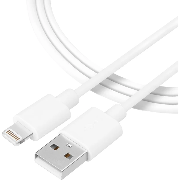 Taktický hladký kábel USB-A/Lightning napájací 10,5W 1m biely - Káble a redukcie - Hlavný obrázok