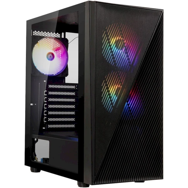 BitFenix ??skriňa Helios / ATX / 3x120mm RGB fan / 2xUSB 3.0 / USB 2.0 / tvrdené sklo / čierna - Počítačové skrine - Hlavný obrázok