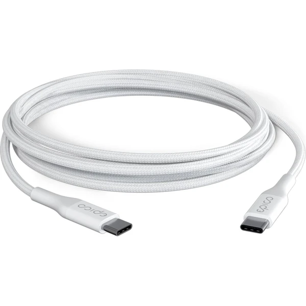 Epico USB-C/USB-C napájací kábel 100W 2m biely - Káble a redukcie - Obrázok Q245000O01
