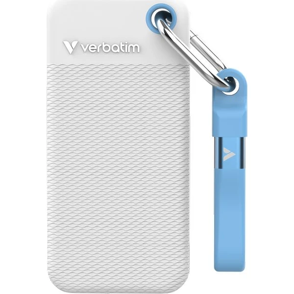Verbatim Pocket SSD 2TB USB-C biela/modrá - SSD - Hlavný obrázok