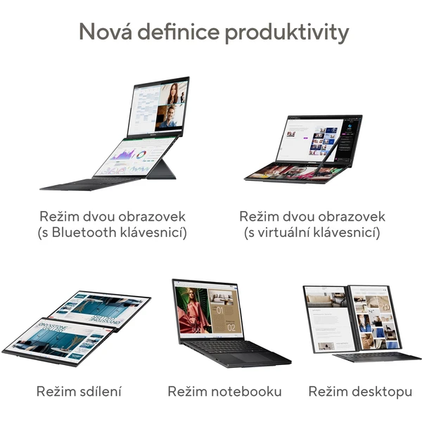 ASUS Zenbook DUO UX8406 (UX8406CA-OLED166X) sivý - Notebooky - Obrázok Q29C000P01