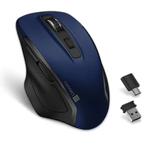 CONNECT IT Dual SmartSwitch bezdrôtová myš, USB-A + C (+1x AA batéria zadarmo) modrá - Myši
