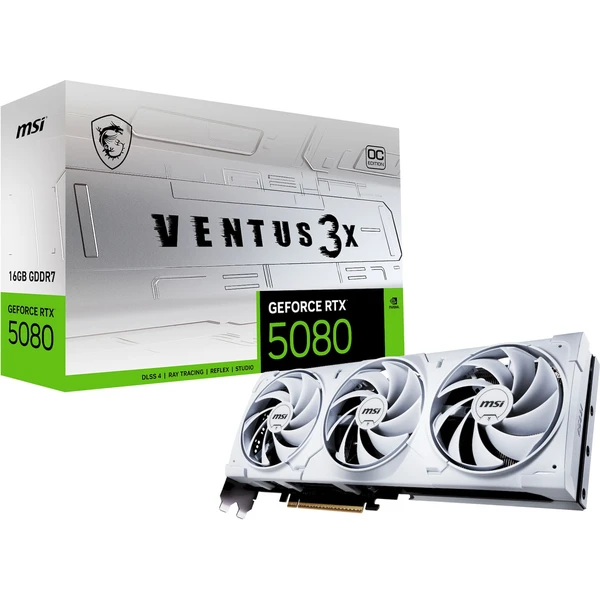 MSI NVIDIA GeForce RTX 5080 16G VENTUS 3X OC WHITE - Grafické karty - Obrázok Q2SB000P01