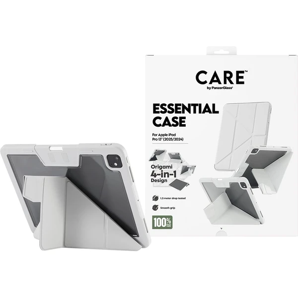 PanzerGlass® CARE 4v1 Essential puzdro Apple iPad Pro 13" (2025/2024) sivé - Puzdra - Obrázok Q2XL000K01